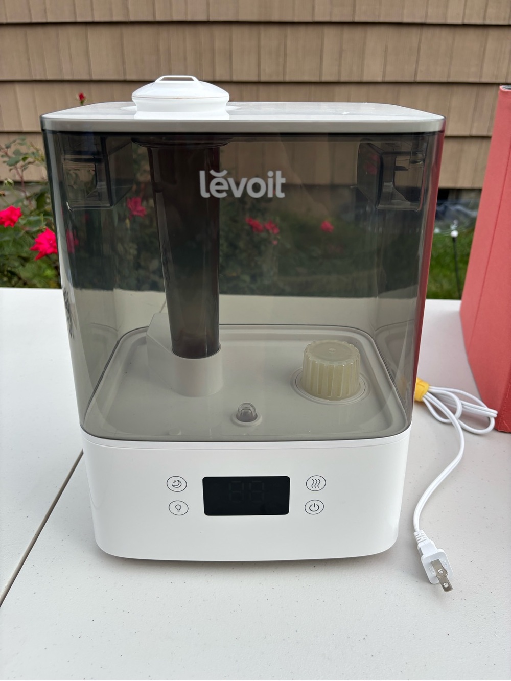 White Ultrasonic Cool Mist Humidifier - Quiet Home Humidifier